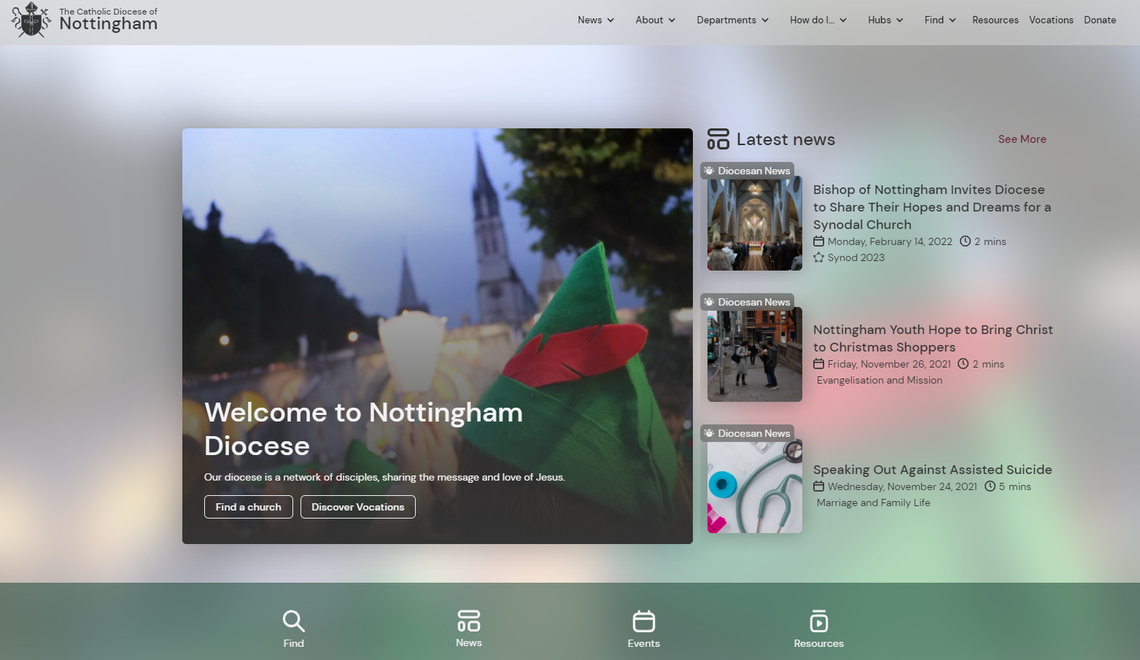 New Diocesan Website